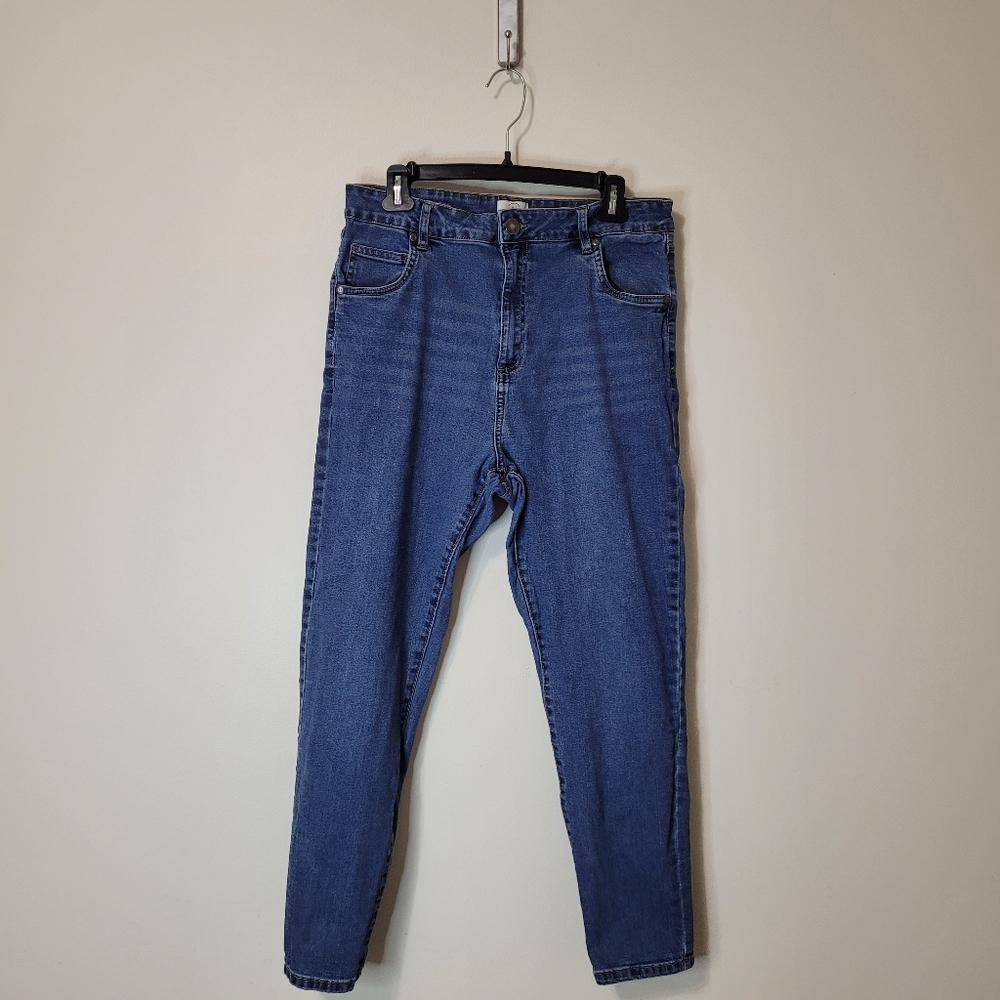 #12 Cotton On high grazer skinny denim jeans medium blue wash size 12